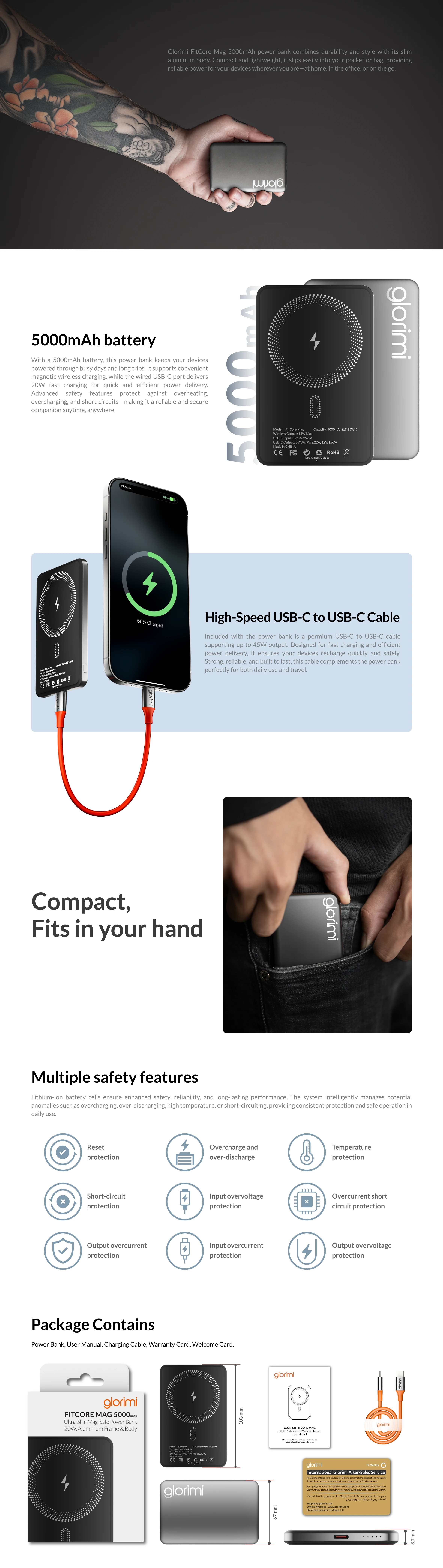 Glorimi FITCORE MAG 5000mAh