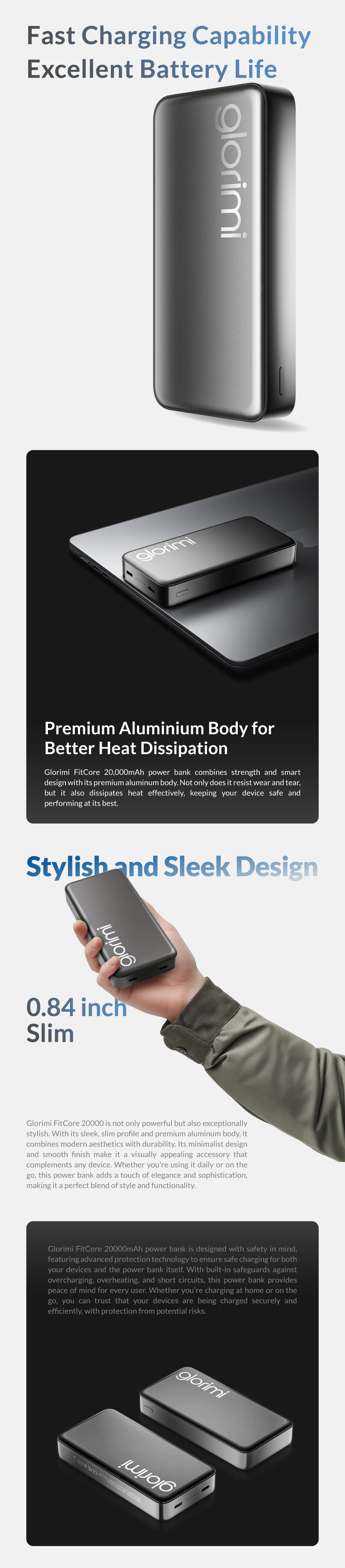 Glorimi FITCORE 20000mAh