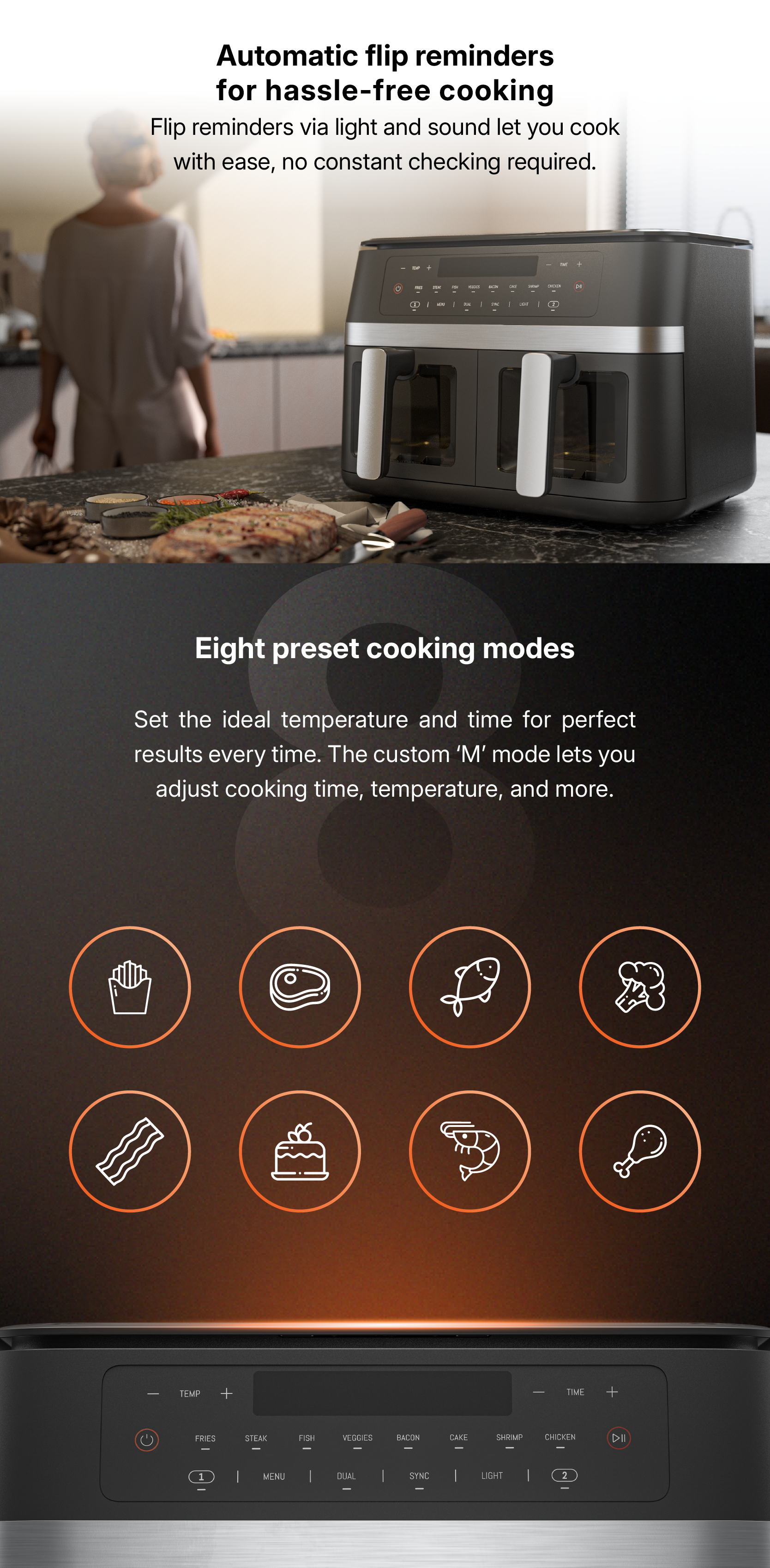 Glorimi Dual Zone Air Fryer 11L