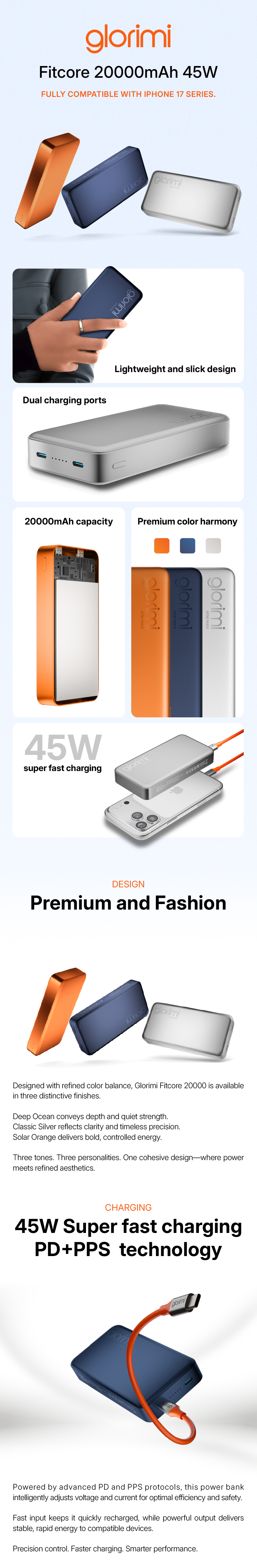 Glorimi FitCore 20000mAh 45W