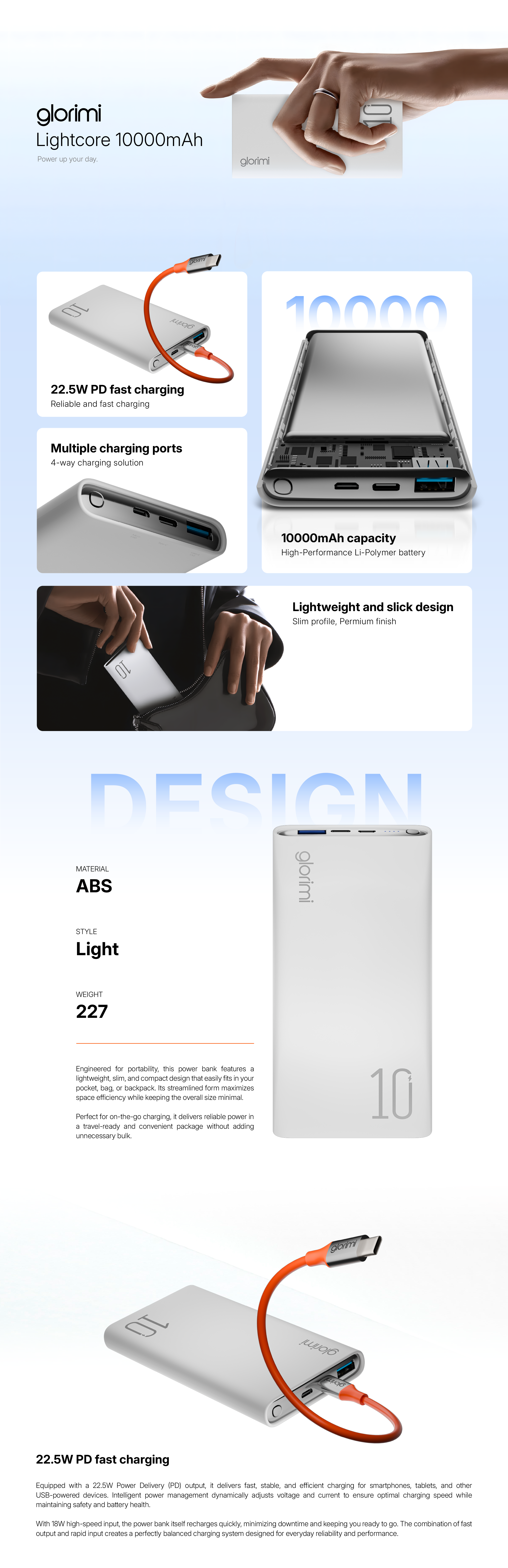 Glorimi LightCore 10000mAh