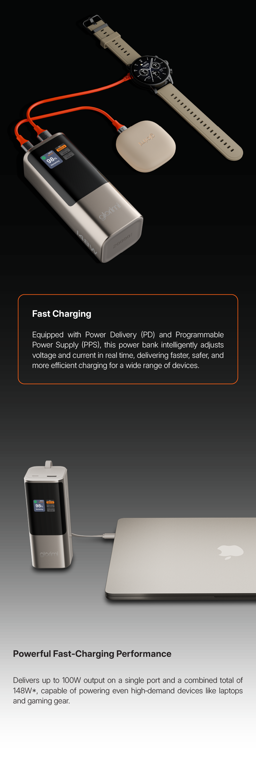 Glorimi ACTIVECORE PRIME 20000mAh 148W
