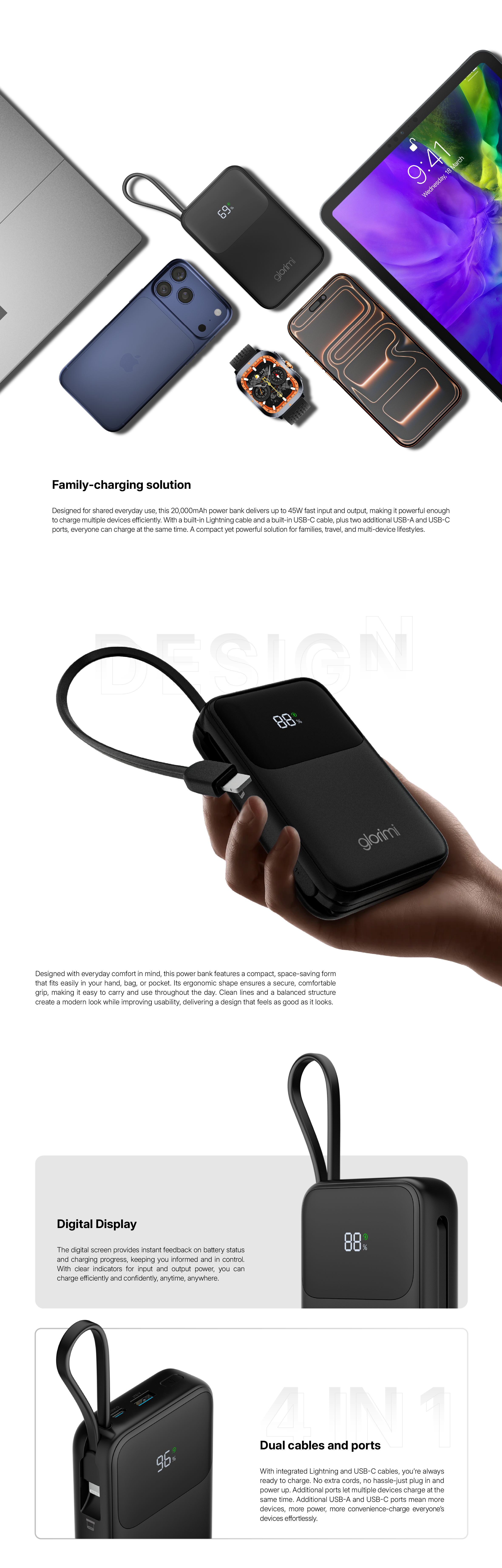 Glorimi ActiveCore 20000mAh 45W